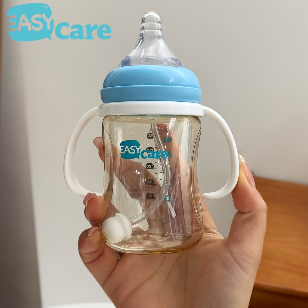 6 Pack EASYCARE Wide-Mouth Baby Bottle, 236.22-472.44inch Nipple, 180Ml\u002F6.3Oz PPSU - Drop-Proof with Gravity Ball Sippy & Straw Cup, Easy to Grip & Clean - Ideal for Baby Showers, Gender Reveals, Weddings Gifts