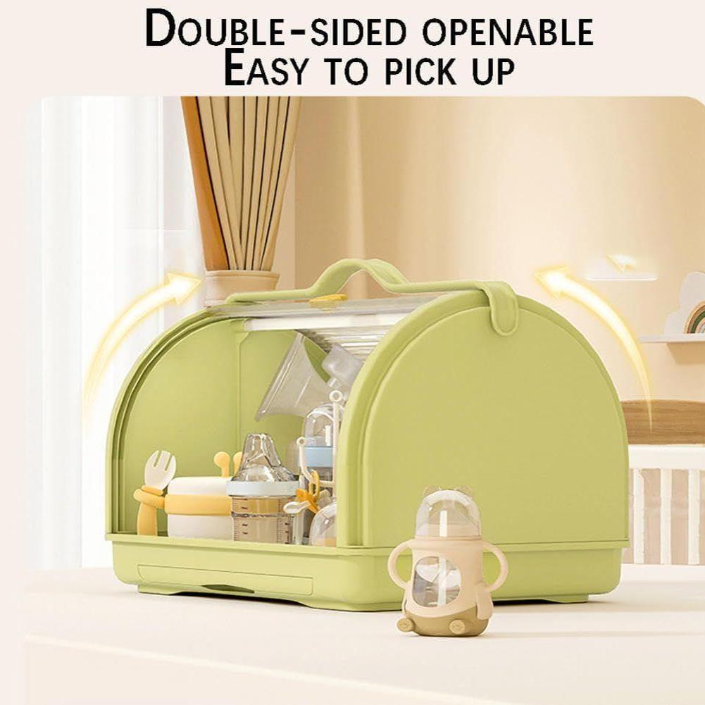 Desktop Dust Organizer And Bottle Holder, Rational Use Of Small Space, Large Capacity Storage, Enjoy Cleaning, Easy to Carry, Suitable for Family Use.