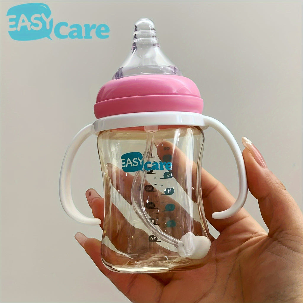 6 Pack EASYCARE Wide-Mouth Baby Bottle, 236.22-472.44inch Nipple, 180Ml\u002F6.3Oz PPSU - Drop-Proof with Gravity Ball Sippy & Straw Cup, Easy to Grip & Clean - Ideal for Baby Showers, Gender Reveals, Weddings Gifts