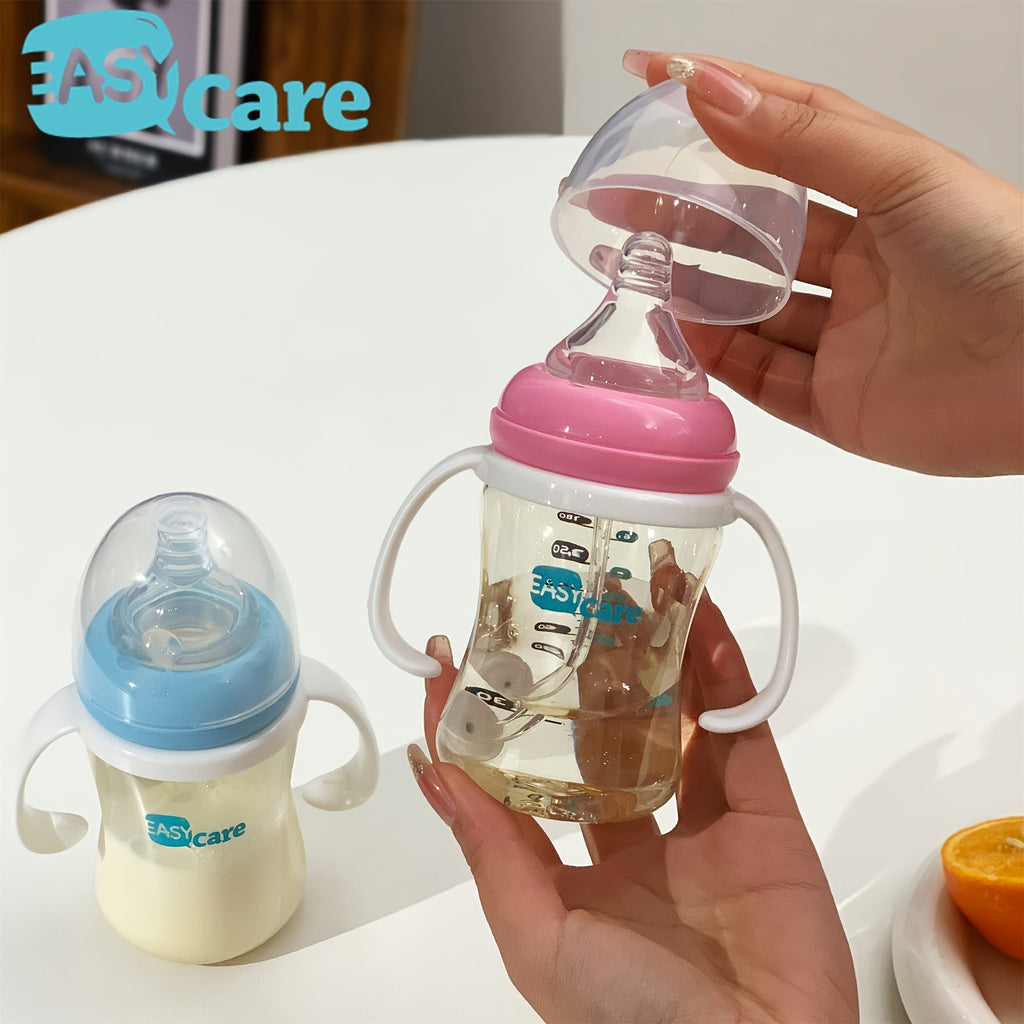 6 Pack EASYCARE Wide-Mouth Baby Bottle, 236.22-472.44inch Nipple, 180Ml\u002F6.3Oz PPSU - Drop-Proof with Gravity Ball Sippy & Straw Cup, Easy to Grip & Clean - Ideal for Baby Showers, Gender Reveals, Weddings Gifts