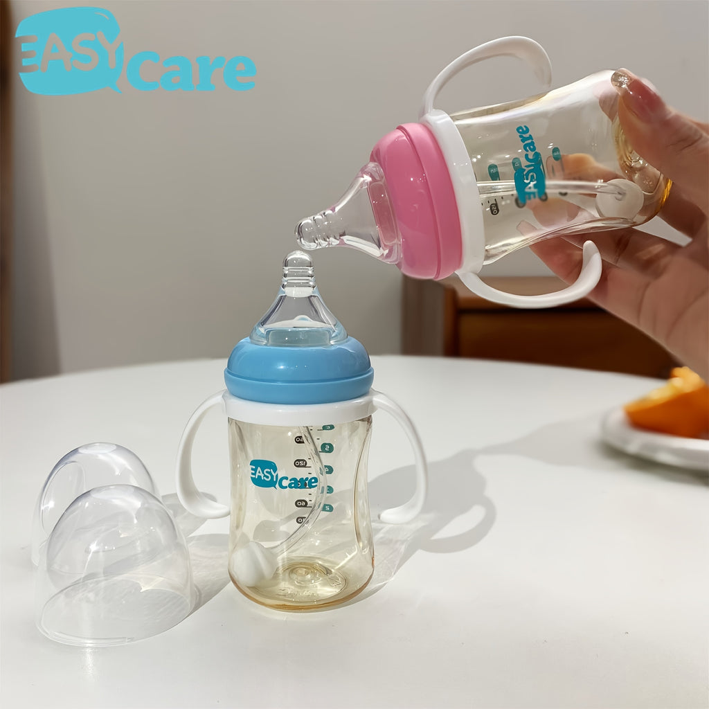 6 Pack EASYCARE Wide-Mouth Baby Bottle, 236.22-472.44inch Nipple, 180Ml\u002F6.3Oz PPSU - Drop-Proof with Gravity Ball Sippy & Straw Cup, Easy to Grip & Clean - Ideal for Baby Showers, Gender Reveals, Weddings Gifts