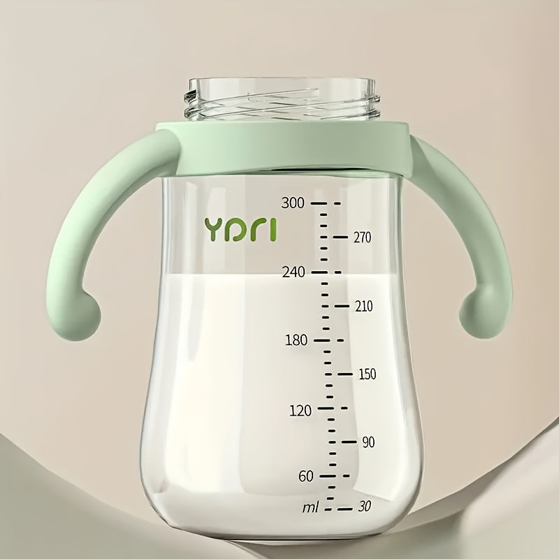 2pcs\u002F1pc Baby Feeding Bottle with Handle And Lid, Water Milk Formula Feeding Supplement Bottle for Infant Toddler