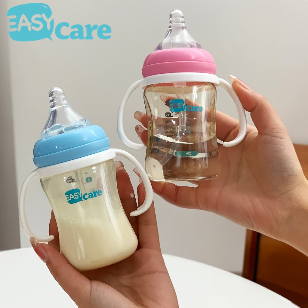 6 Pack EASYCARE Wide-Mouth Baby Bottle, 236.22-472.44inch Nipple, 180Ml\u002F6.3Oz PPSU - Drop-Proof with Gravity Ball Sippy & Straw Cup, Easy to Grip & Clean - Ideal for Baby Showers, Gender Reveals, Weddings Gifts
