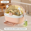 Bottle Drying Rack, Household Cup with Dust-proof Lid and Stand, Cup and Utensil Drying Storage Box, Kitchen Storage for Bottles and Miscellaneous Items