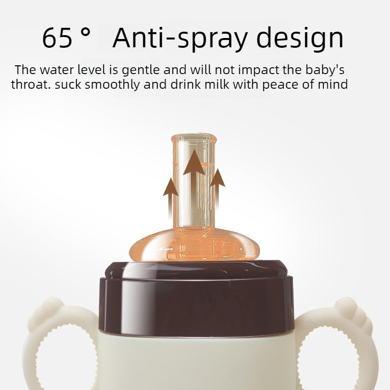 3 in 1 Wide Neck PPSU Baby Bottle with Duckbill Spout for Children Aged 6 Months to 3 Years, Ideal for Versatile Feeding And Drinking