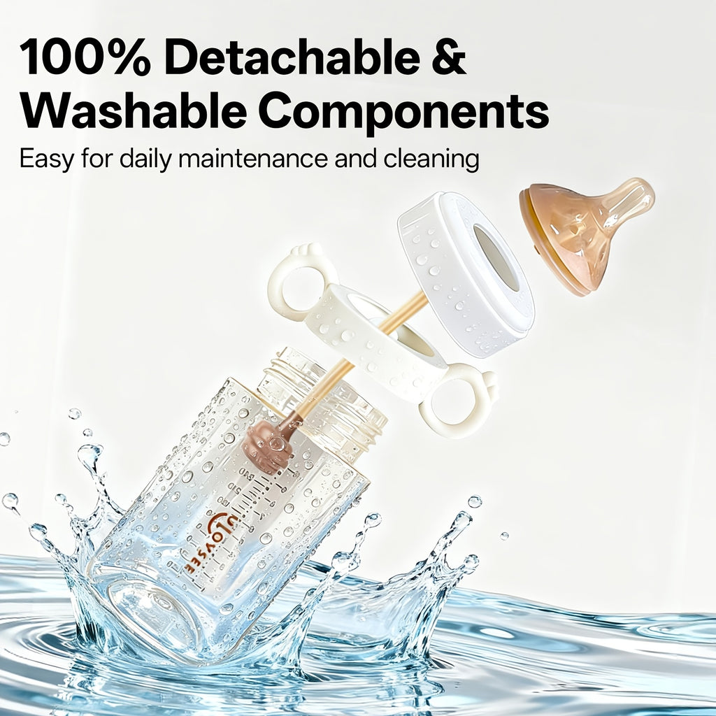 3 in 1 Wide Neck PPSU Baby Bottle with Duckbill Spout for Children Aged 6 Months to 3 Years, Ideal for Versatile Feeding And Drinking