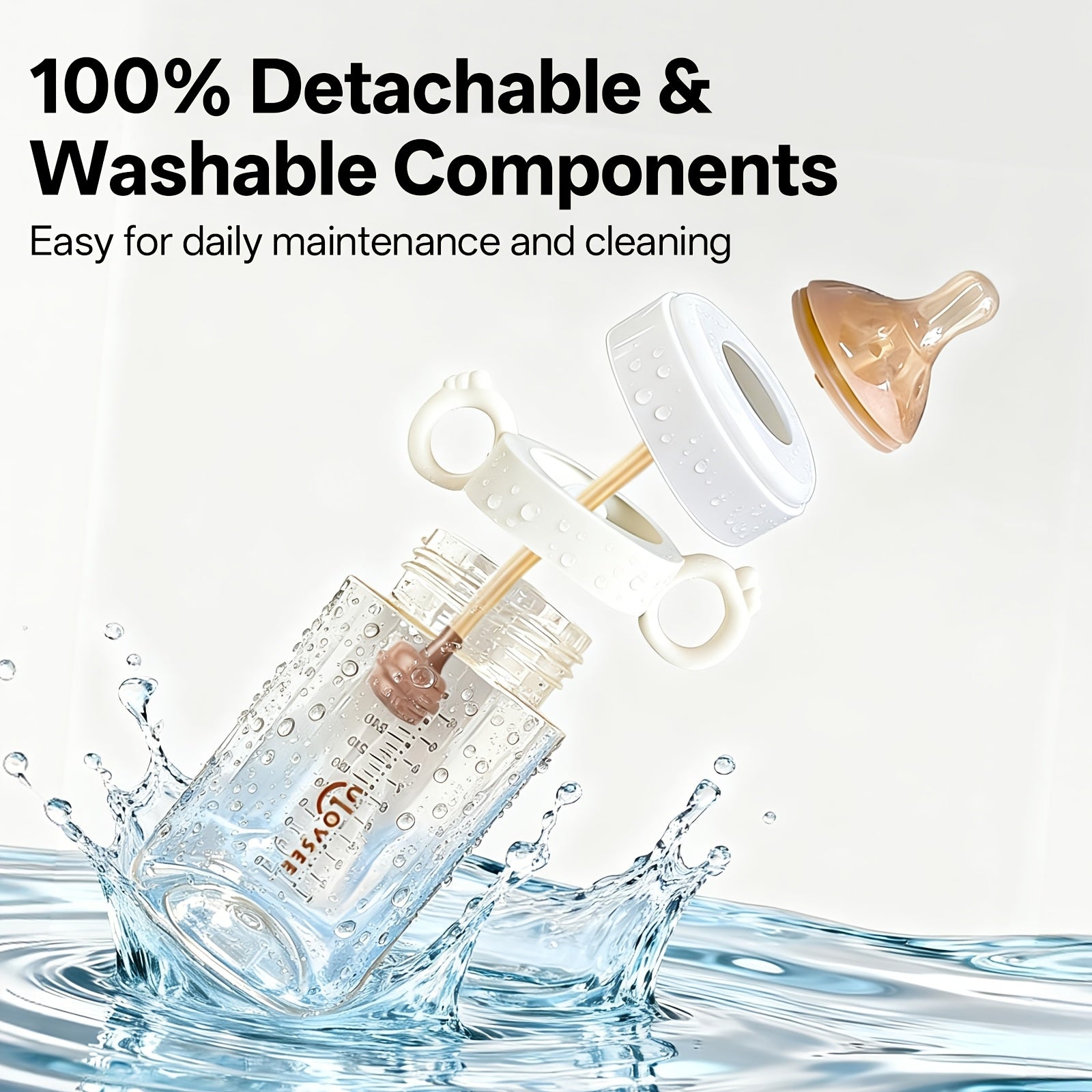 3 in 1 Wide Neck PPSU Baby Bottle with Duckbill Spout for Children Aged 6 Months to 3 Years, Ideal for Versatile Feeding And Drinking