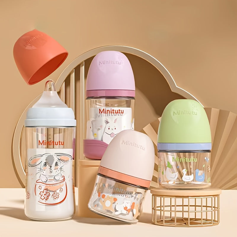 Glasses Feeding Bottle for Newborn, Water Formula Milk Supplement Bottle for Baby Infants Toddlers