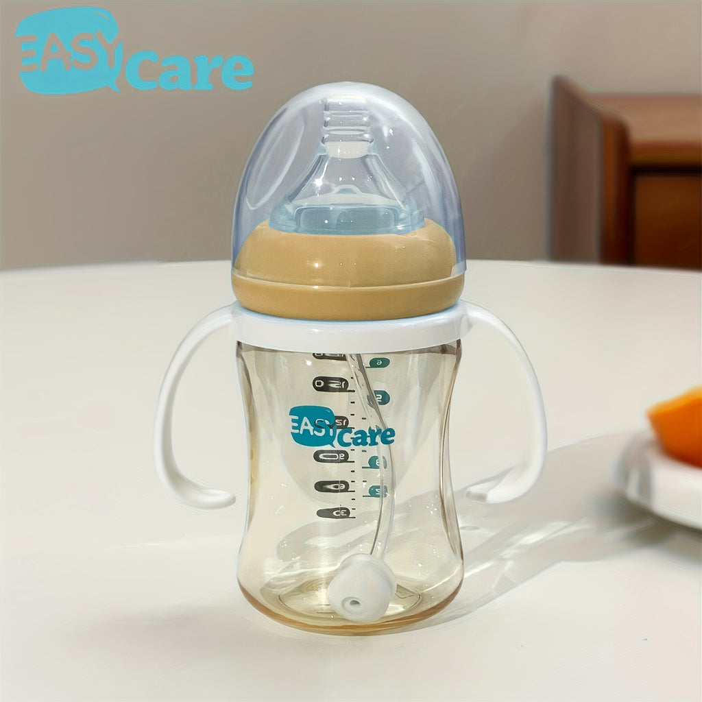 6 Pack EASYCARE Wide-Mouth Baby Bottle, 236.22-472.44inch Nipple, 180Ml\u002F6.3Oz PPSU - Drop-Proof with Gravity Ball Sippy & Straw Cup, Easy to Grip & Clean - Ideal for Baby Showers, Gender Reveals, Weddings Gifts