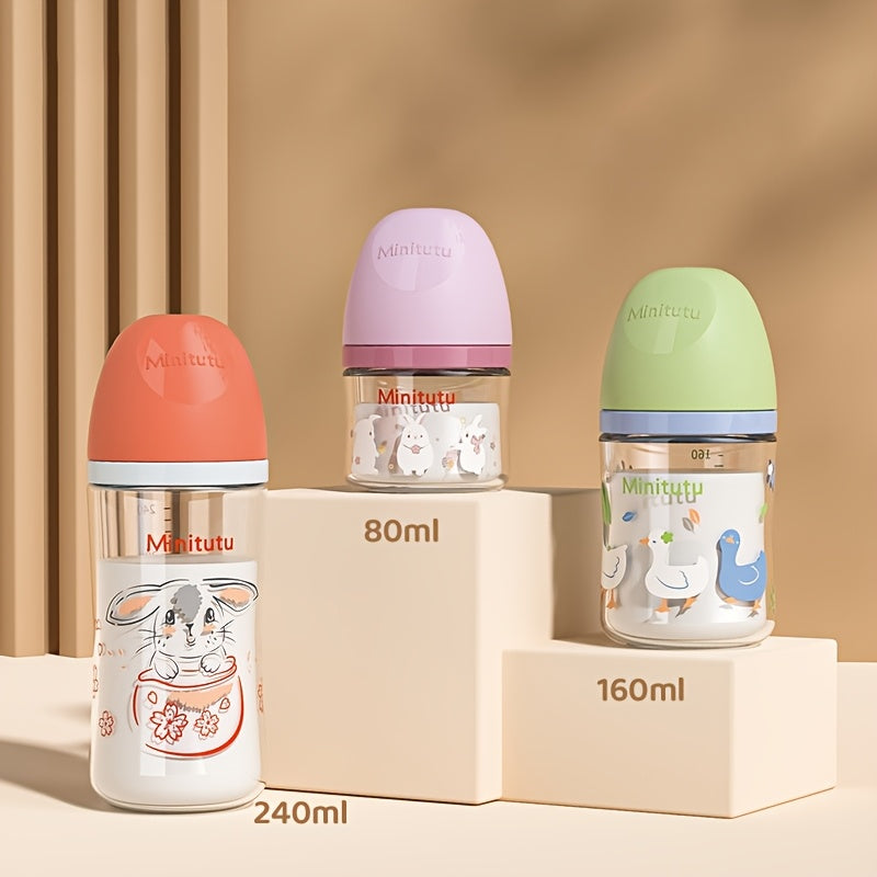 Glasses Feeding Bottle for Newborn, Water Formula Milk Supplement Bottle for Baby Infants Toddlers
