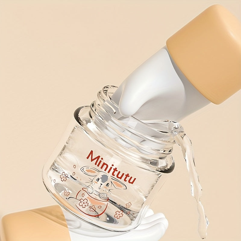 Glasses Feeding Bottle for Newborn, Water Formula Milk Supplement Bottle for Baby Infants Toddlers